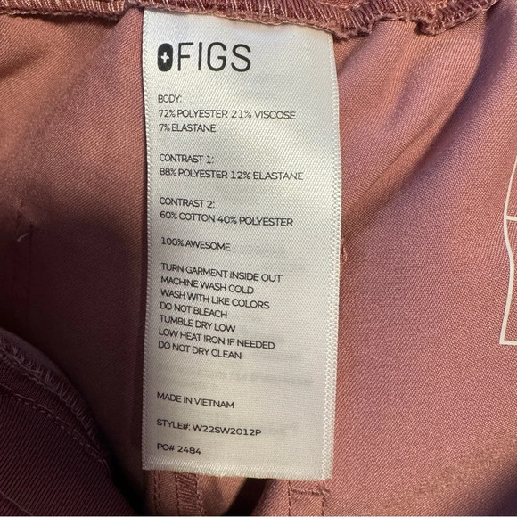 Women’s Figs mineral mauve jogger size S/P - Picture 7 of 7